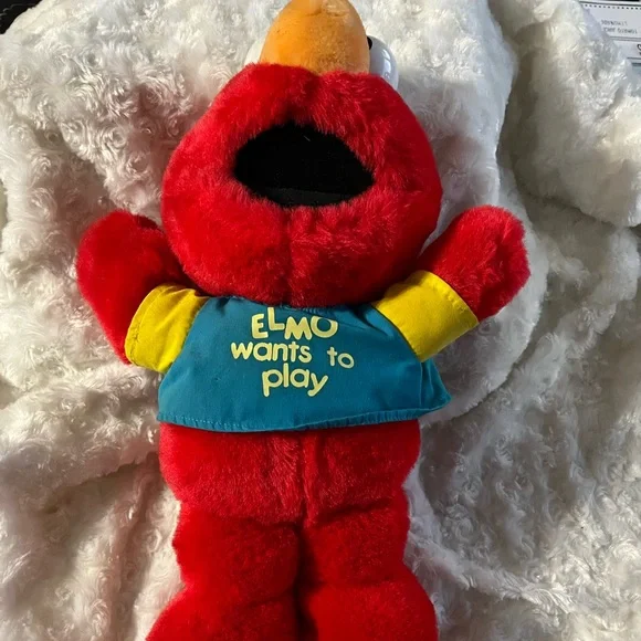 Sesame Street Toys Vintage Elmo Wants To Play Plush Talking